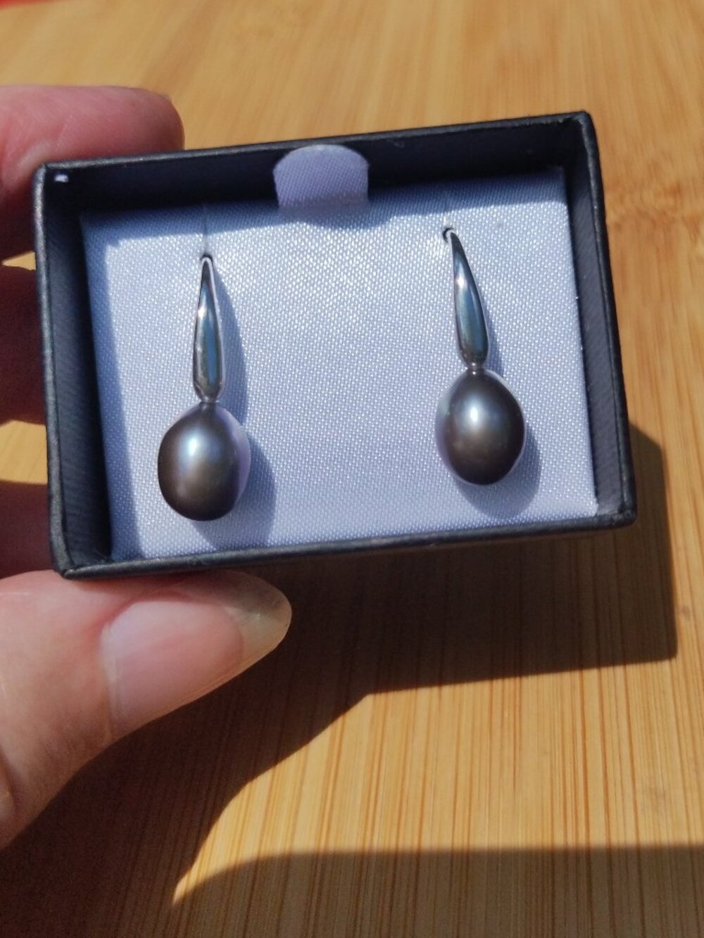 Honora Freshwater Pearl Earrings 925 Sterling Silver Peacock Dangle NIB